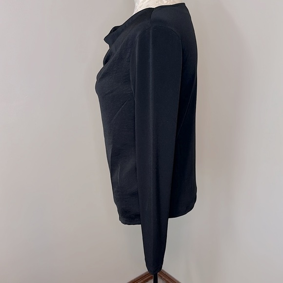 Banana Republic crepe cowl drape neck long sleeve blouse top Size XS - Picture 4 of 7